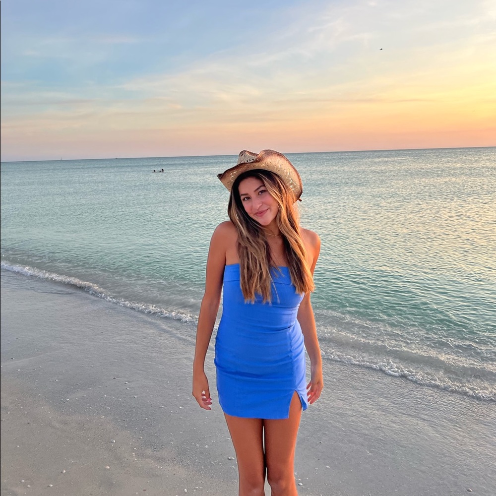 Blue mini dress size S